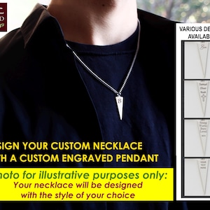 Confirmation Gift for Boys or Men - Personalized Custom Engraved Necklace with Sentimental Message bild 7