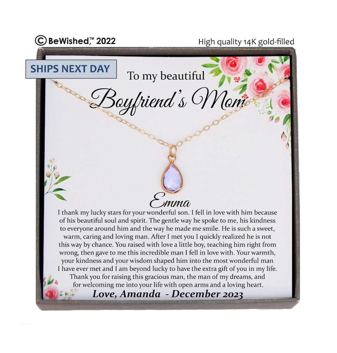 Boyfriends Mom Gift, Gifts for Boyfriend's Mom, to My Boyfriends Mom