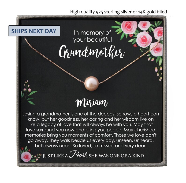 Memorial gift Grandmother Loss of Grandma In Memory of Grandma Etsy
