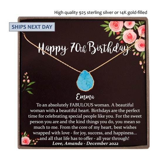 70th Birthday Gift for Mom 70 year old birthday gift Personalized 70th birthday gift for 70th birthday woman Personalized 70th Birthday Gift