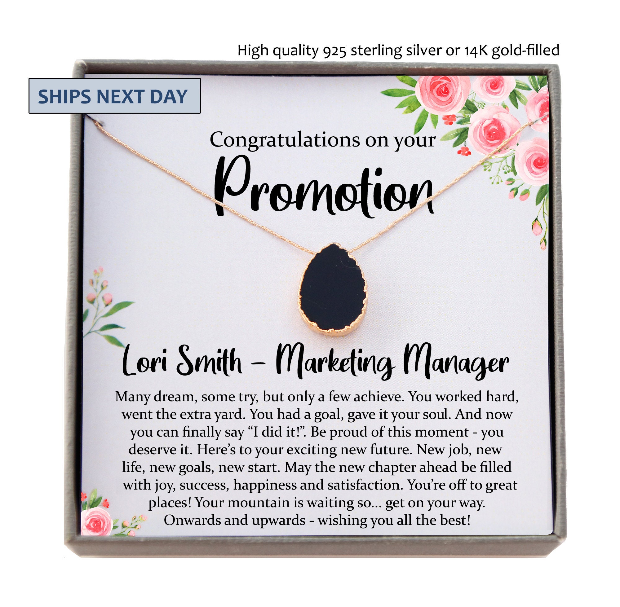 Job promotion Gift for Women Congratulations Gift Promotion Etsy