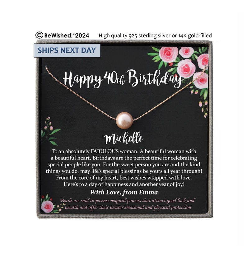 40th Birthday for Her Gift, 40th Birthday Gift for her, fortieth birthday gift for women friend, 40th birthday friend, 40th Birthday Women