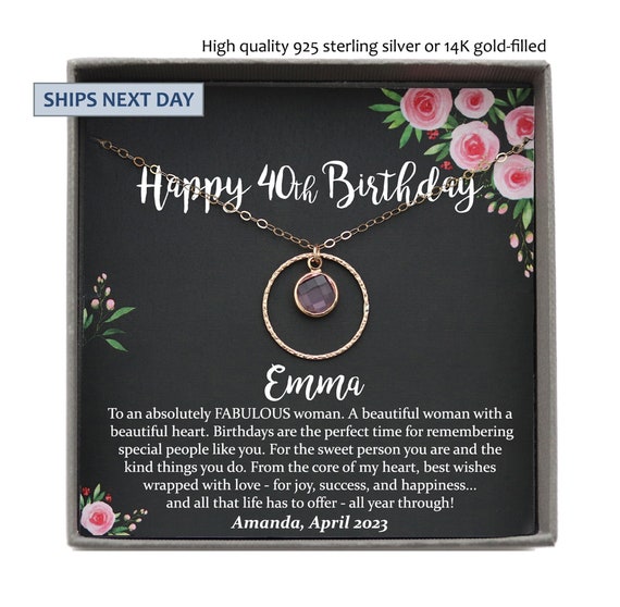 Personalized 40th Birthday Gifts for Women Gift Ideas Gift for 40