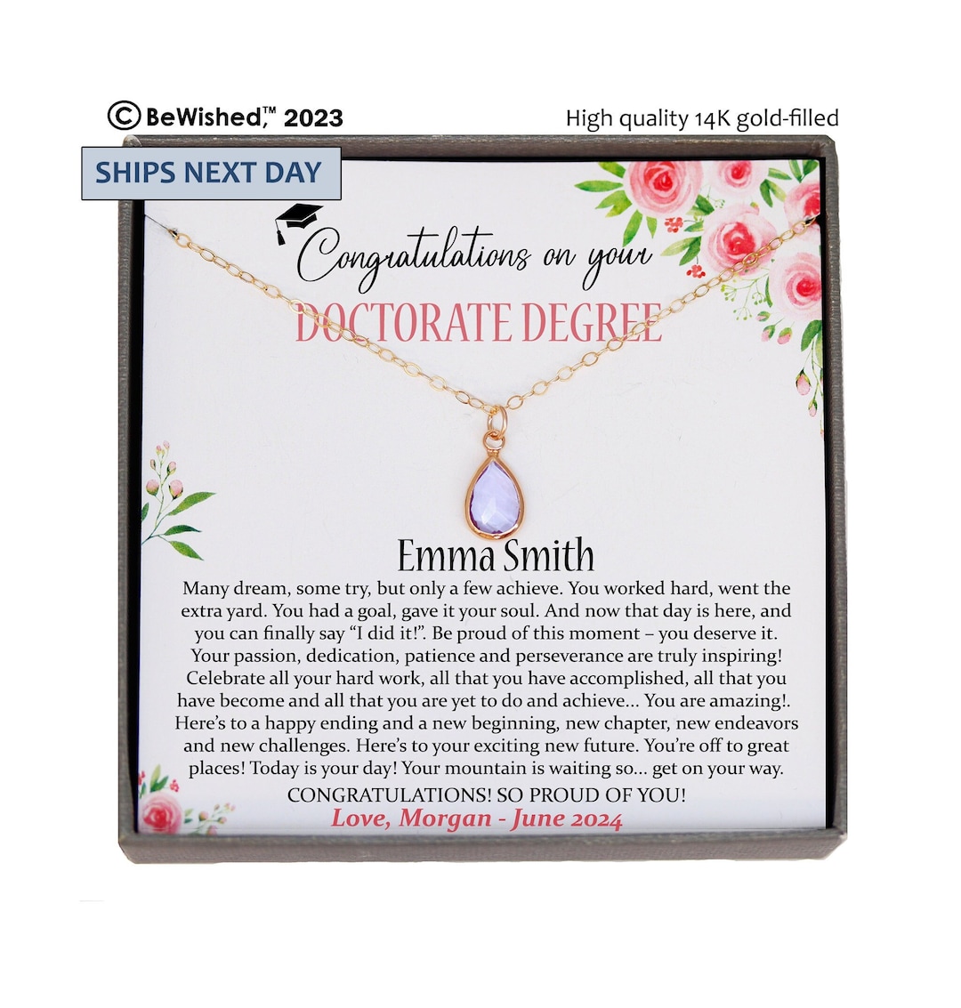 PHD Graduation Gift, Doctorate Graduation Gift for Her, Doctorate