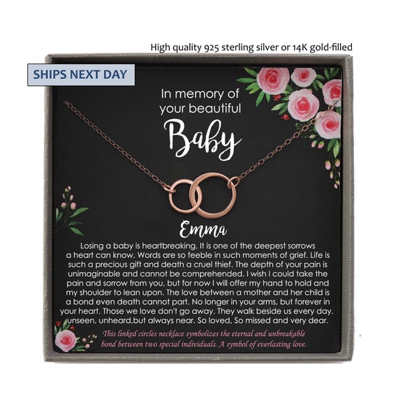 Baby Loss Gift Infant Loss Gifts Loss of Baby Necklace Etsy