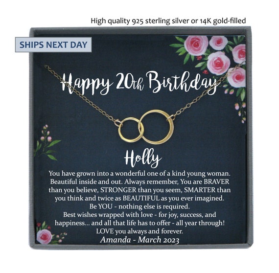 20th Birthday Gifts for Women, Happy 20th Birthday, India
