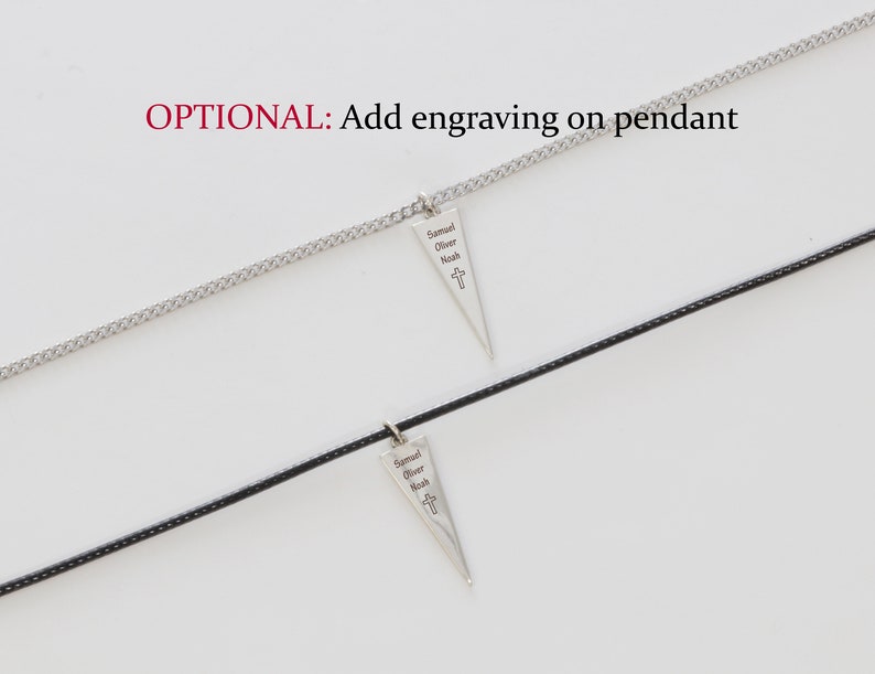 Confirmation Gift for Boys or Men - Personalized Custom Engraved Necklace with Sentimental Message bild 10