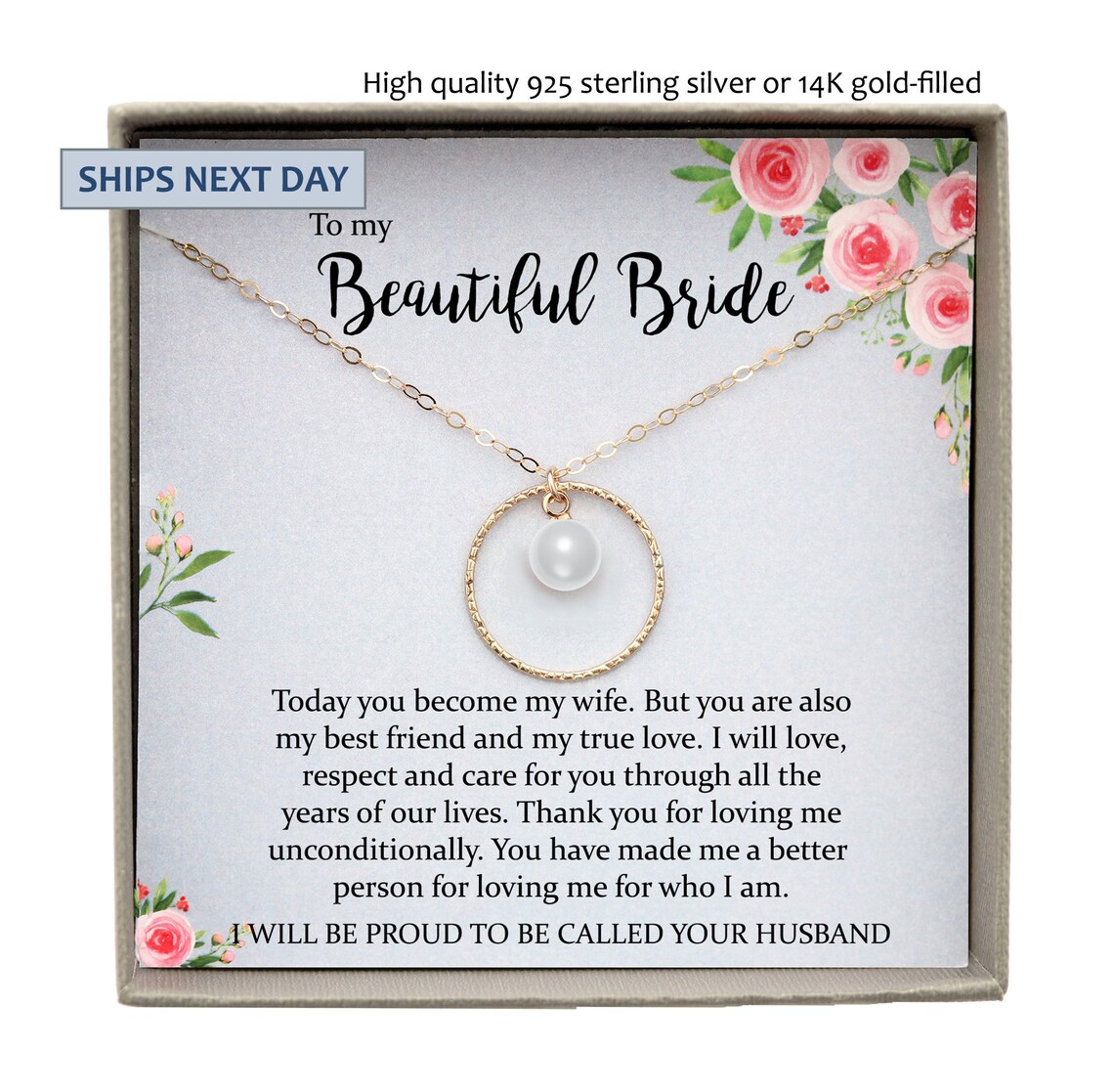 Wedding Day Gift for Bride From Groom to My Beautiful Bride Etsy