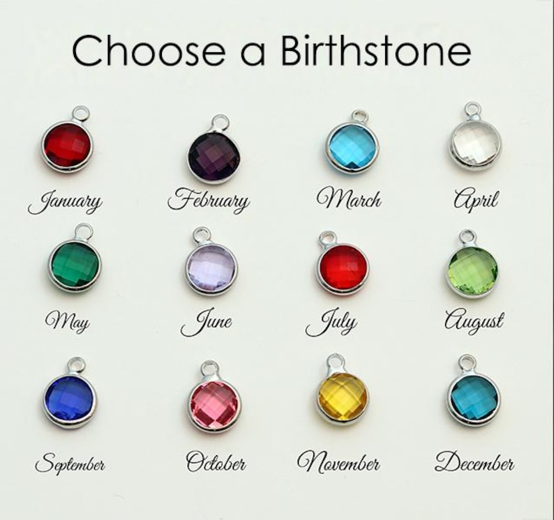 Personalized 30th Birthday Gift for Women, Birthstone Necklace, 30 Birthday Gift for her, 30 years old Custom Birthday Gift Friend Daughter image 7
