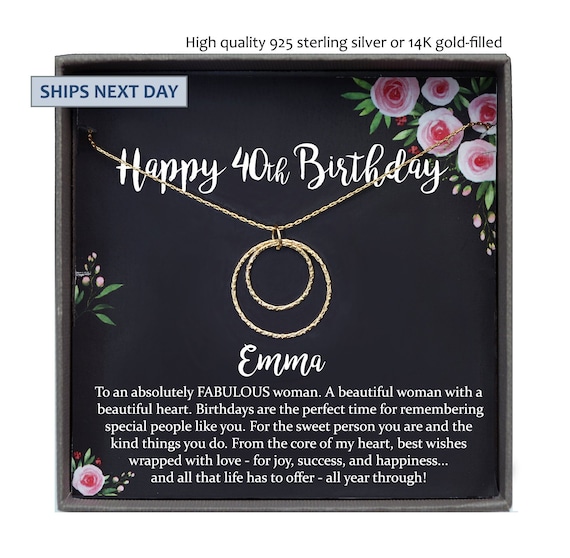Birthday gift ideas for 40 year old woman sale