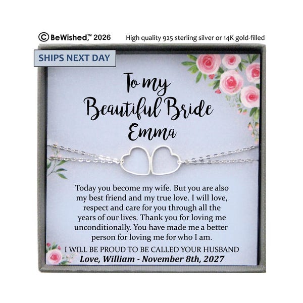 Wedding Day Gift for bride from Groom, To my Beautiful Bride Gift from Groom to Bride Gift Wedding Day