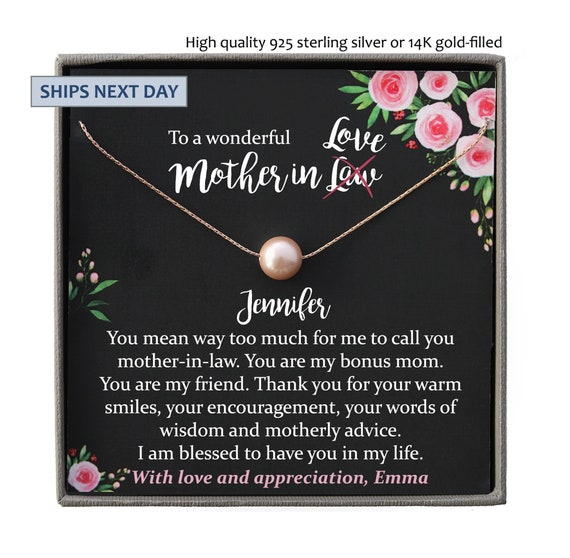 Funny Mother in Law Gifts, Mother-in-law Necklace: Mother-in-law, Mother-in-law  Gift, Mother-in-law Necklace, to My Mother-in-law Card Funny 