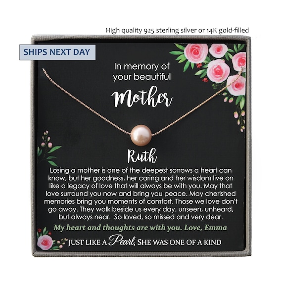 Memorial gift Mom Loss of Mother In Memory of Mom Sorry for your loss of mom loss of loved one condolence gift, bereavement gift