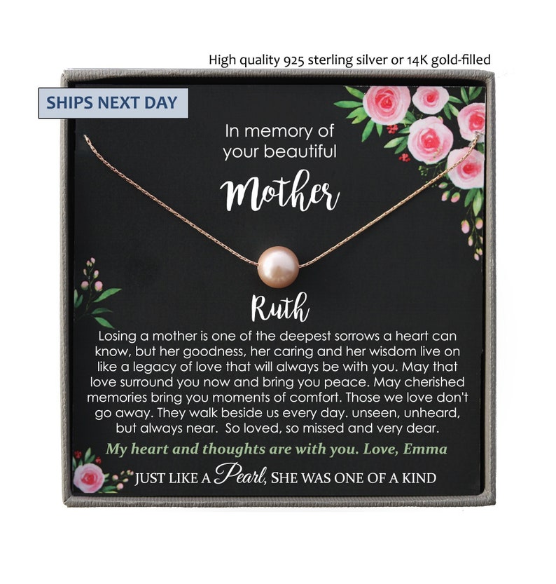 Memorial gift Mom Loss of Mother In Memory of Mom Sorry for your loss of mom loss of loved one condolence gift, bereavement gift