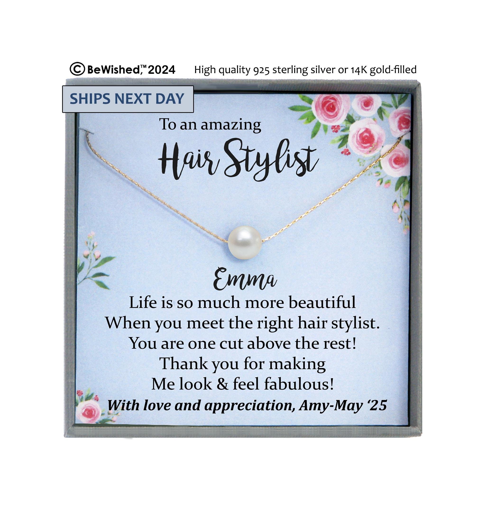 Hairdresser jewelry gifts best sale