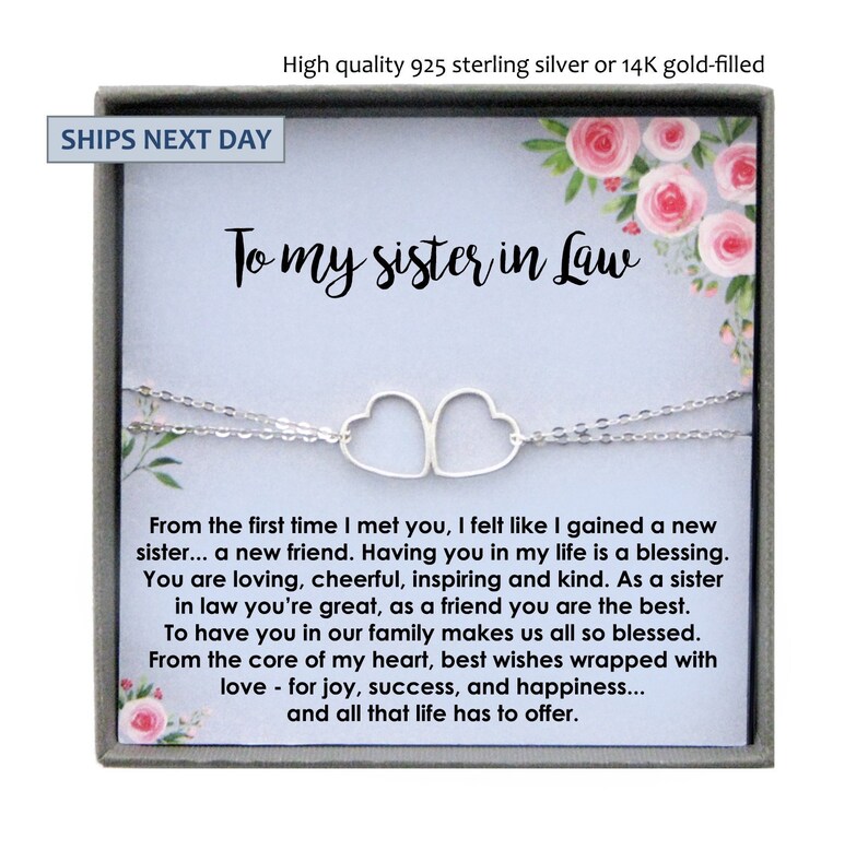 Sister in Law Wedding Gift Sister in Law Bracelet Sister in Etsy