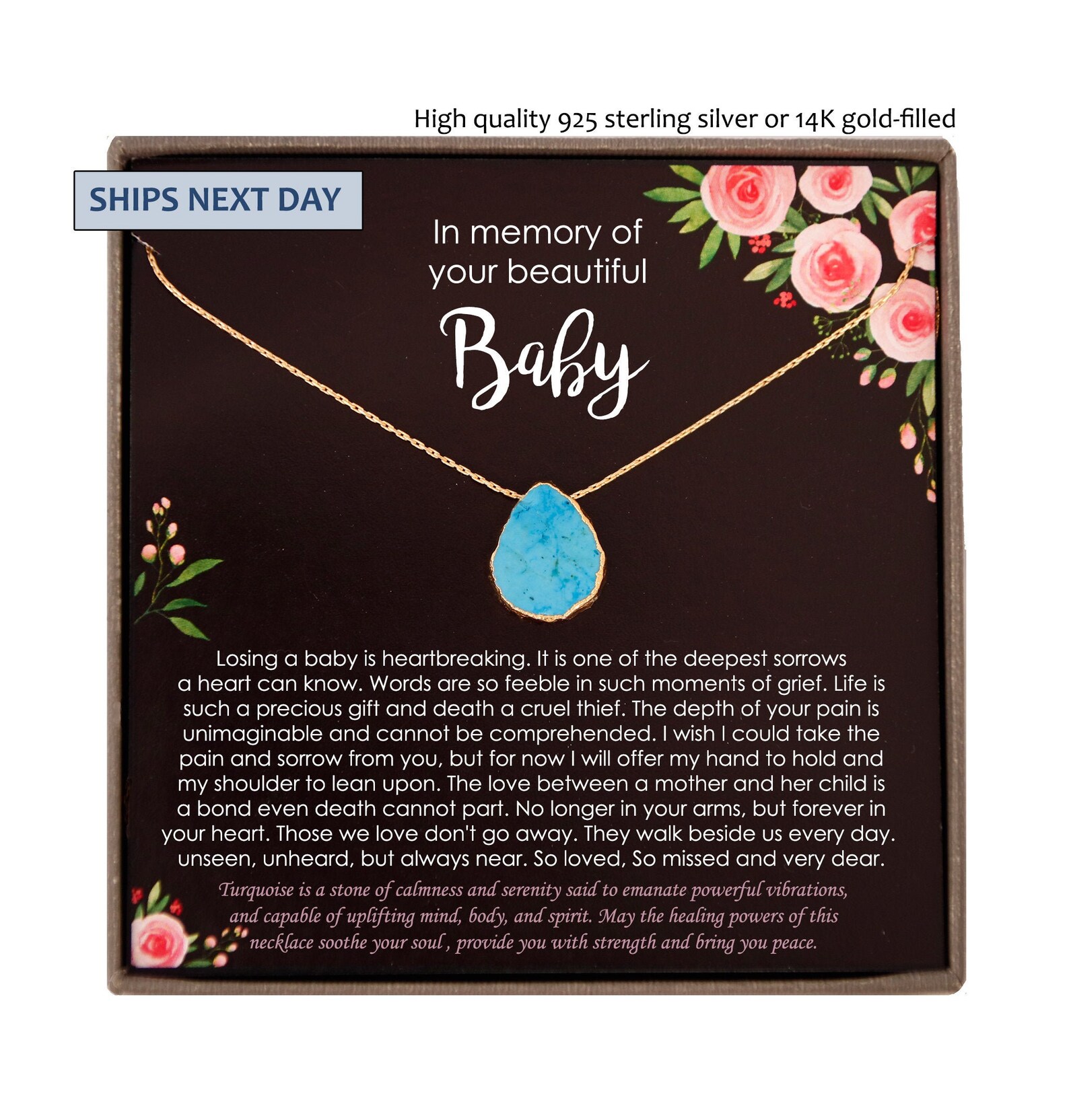 Baby Loss Gift Infant Loss Gifts Loss of Baby Necklace Etsy