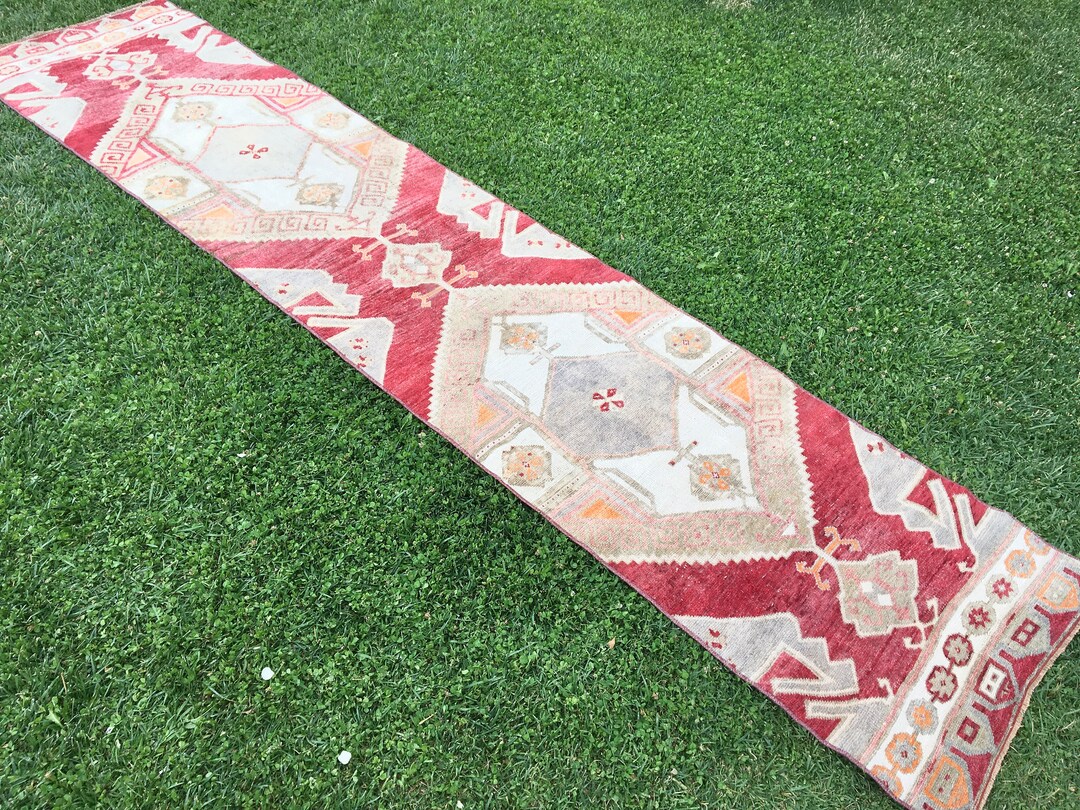 25x113 Village Rug Runner, Entry Rug, Antique Western Runner Rug