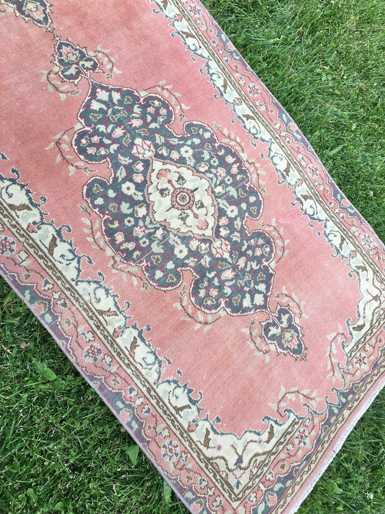 Kitchen Runner Rug Vintage Turkish Rug Runner Distressed Etsy