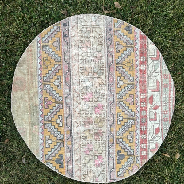 Low Pile Round Rug Etsy