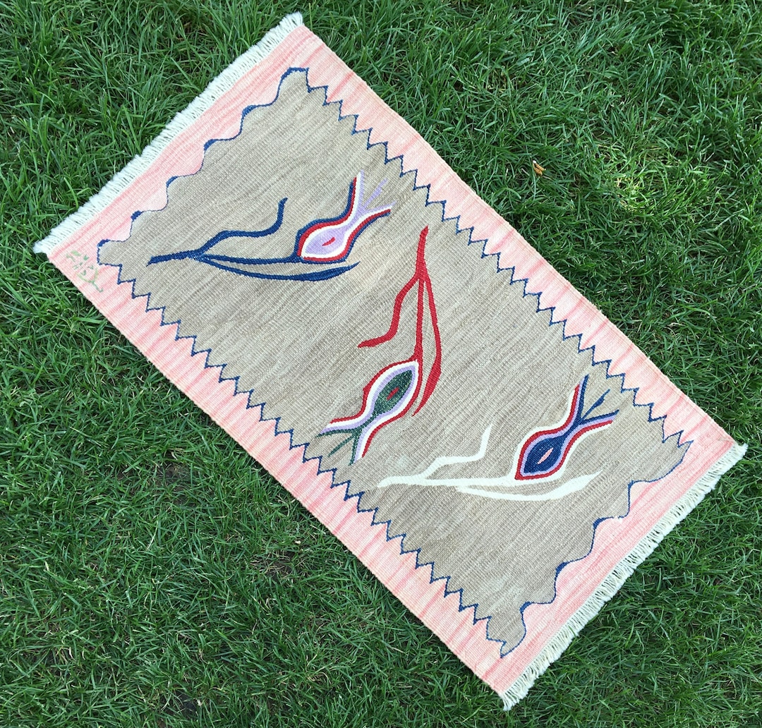 Keneipp Small Rug Small Runner, Handmade Rug, Kilim Rug, Bathroom Rug, Table Runner, Home ...
