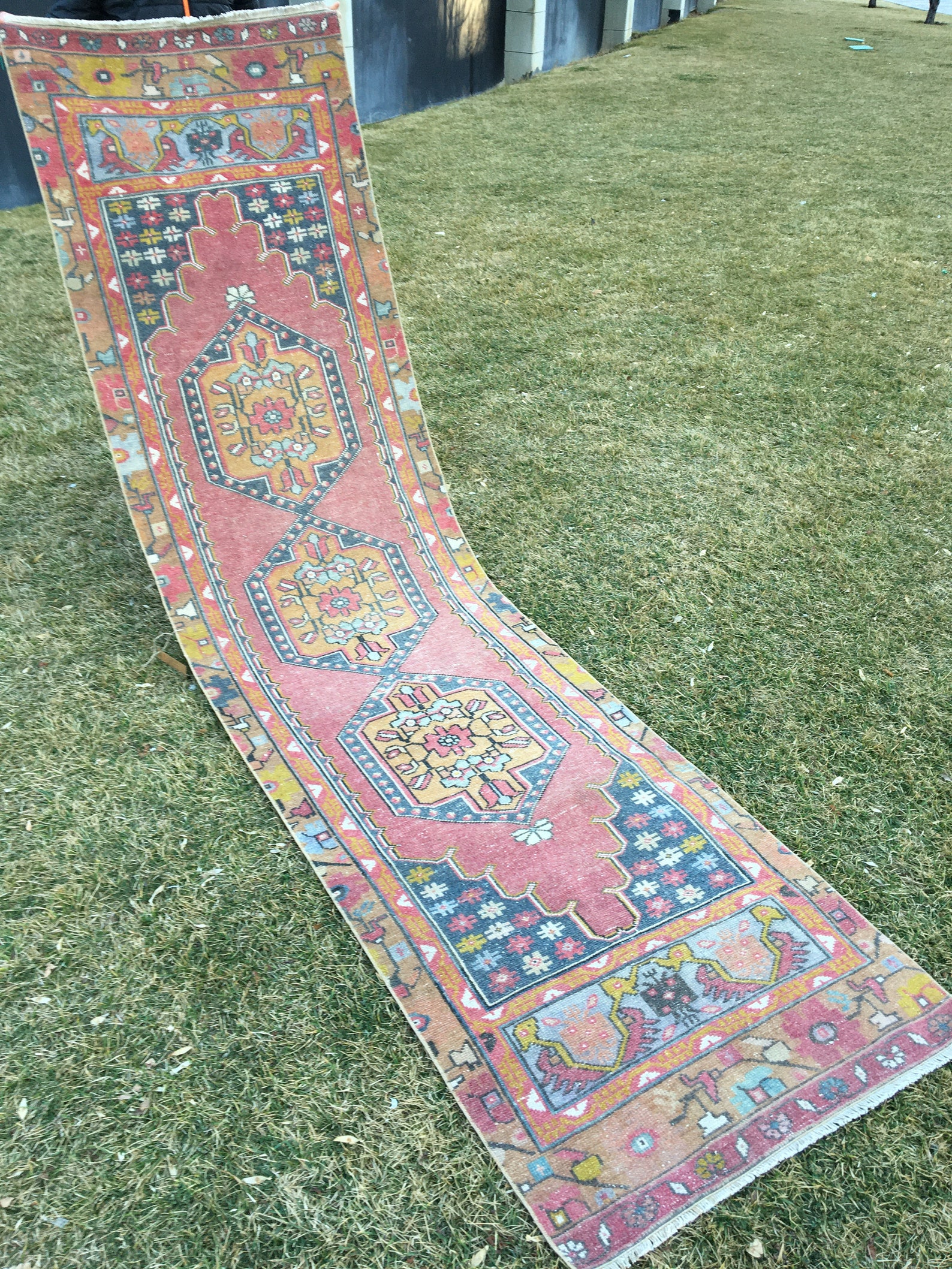 Country Farmhouse Runner Rug Vintage Runners Decorative Rug Etsy
