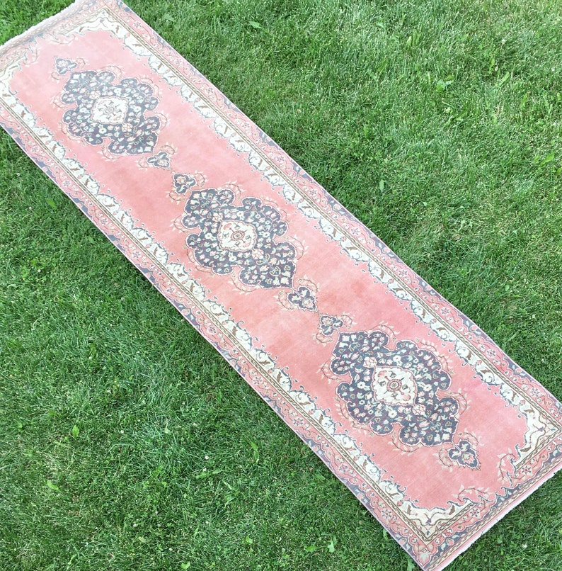 Kitchen Runner Rug Vintage Turkish Rug Runner Distressed Etsy
