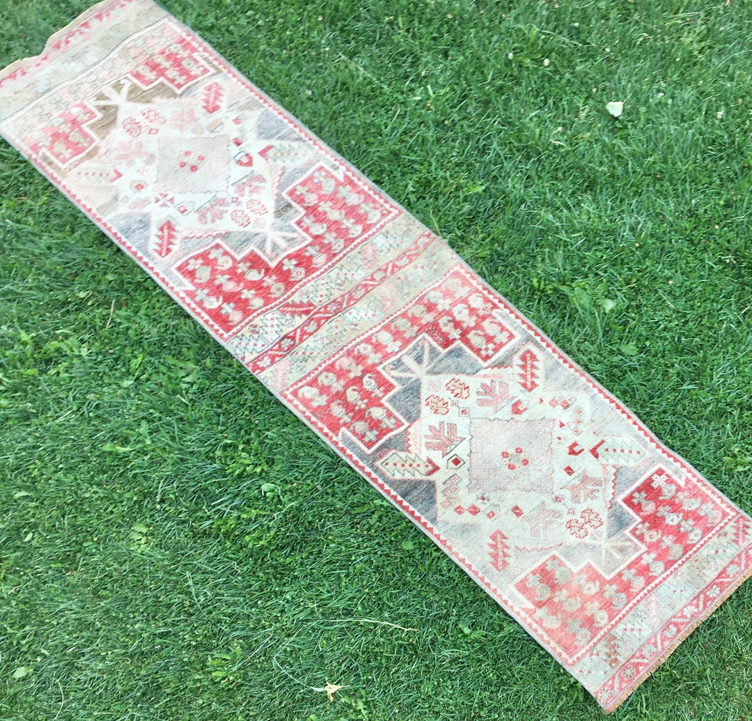 Runner Rug, Coral Color Runner Rug, 25x10 Ft, Turkish Runner Rugs