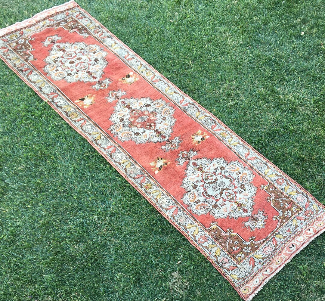 オリエンタル ランナー ラグ、ヴィンテージ ランナー ラグ、ウシャック