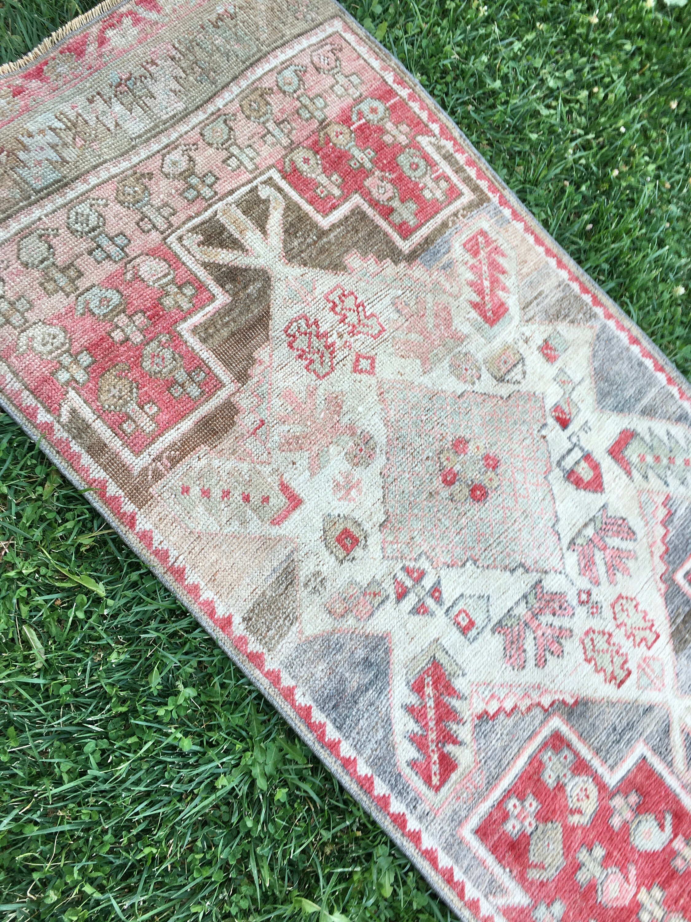 Runner Rug Coral Color Runner Rug 25x10 Ft Turkish Etsy UK