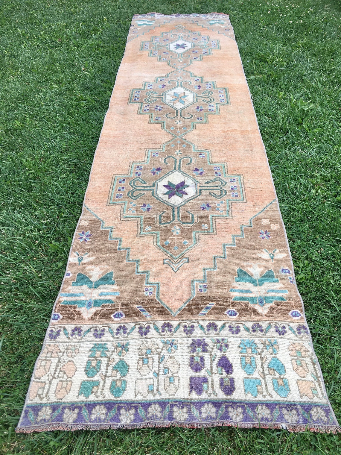 Country Farmhouse Runner Rug Vintage Runners Decorative Rug Etsy