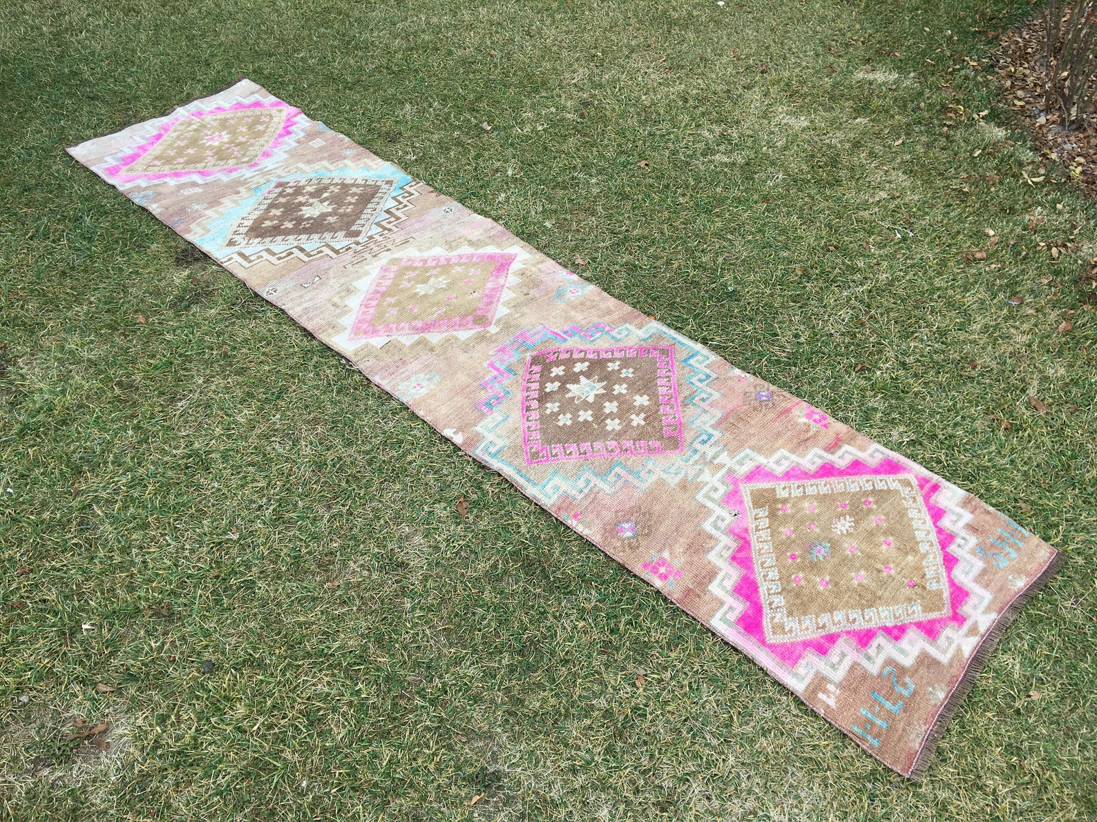 Antique Entry Boho Runner Rug Wool Runner Vintage Oriental Etsy