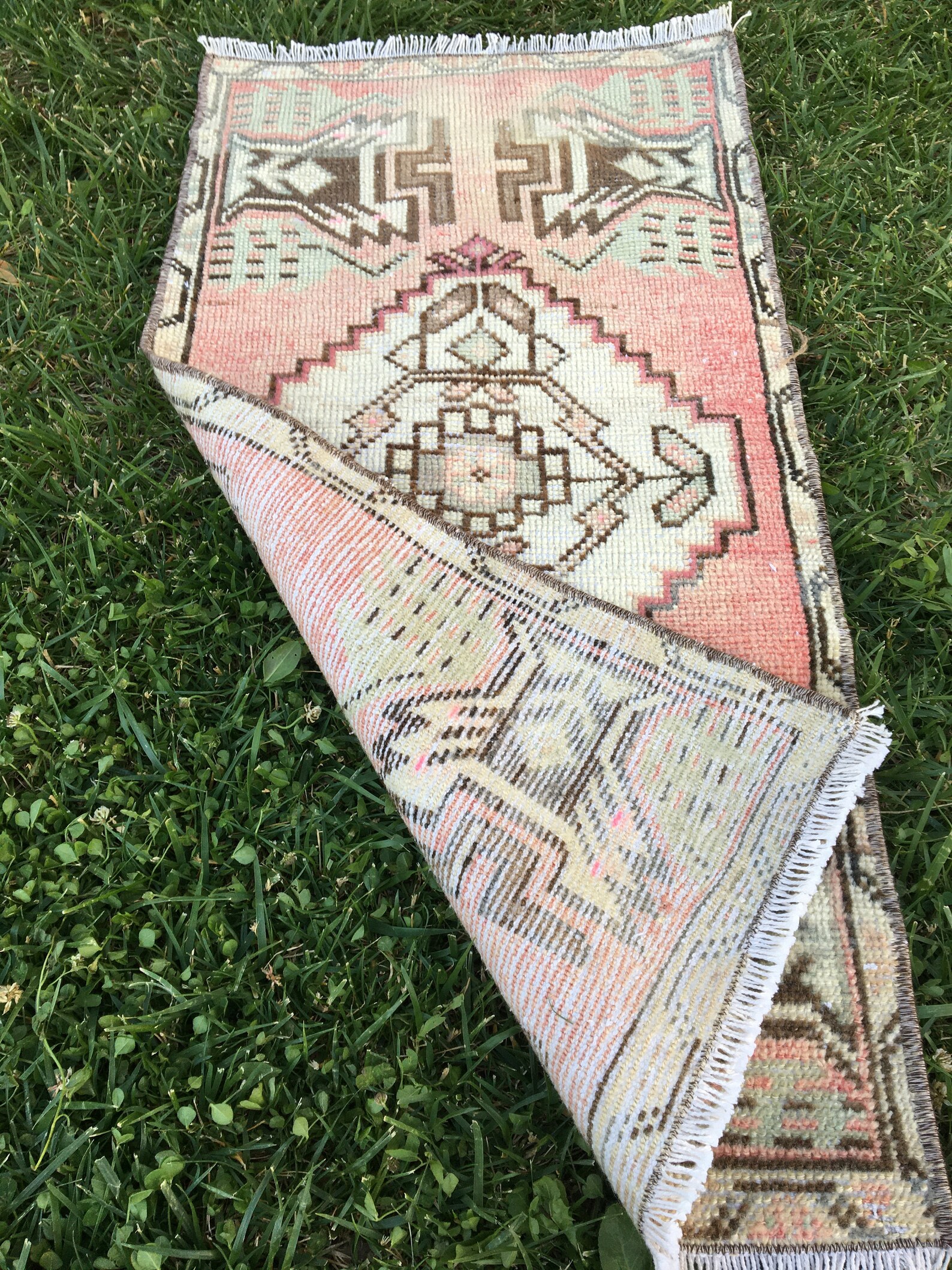 Boho Vintage Turkish Rug Door Mat Rug Handmade Rug Small Etsy