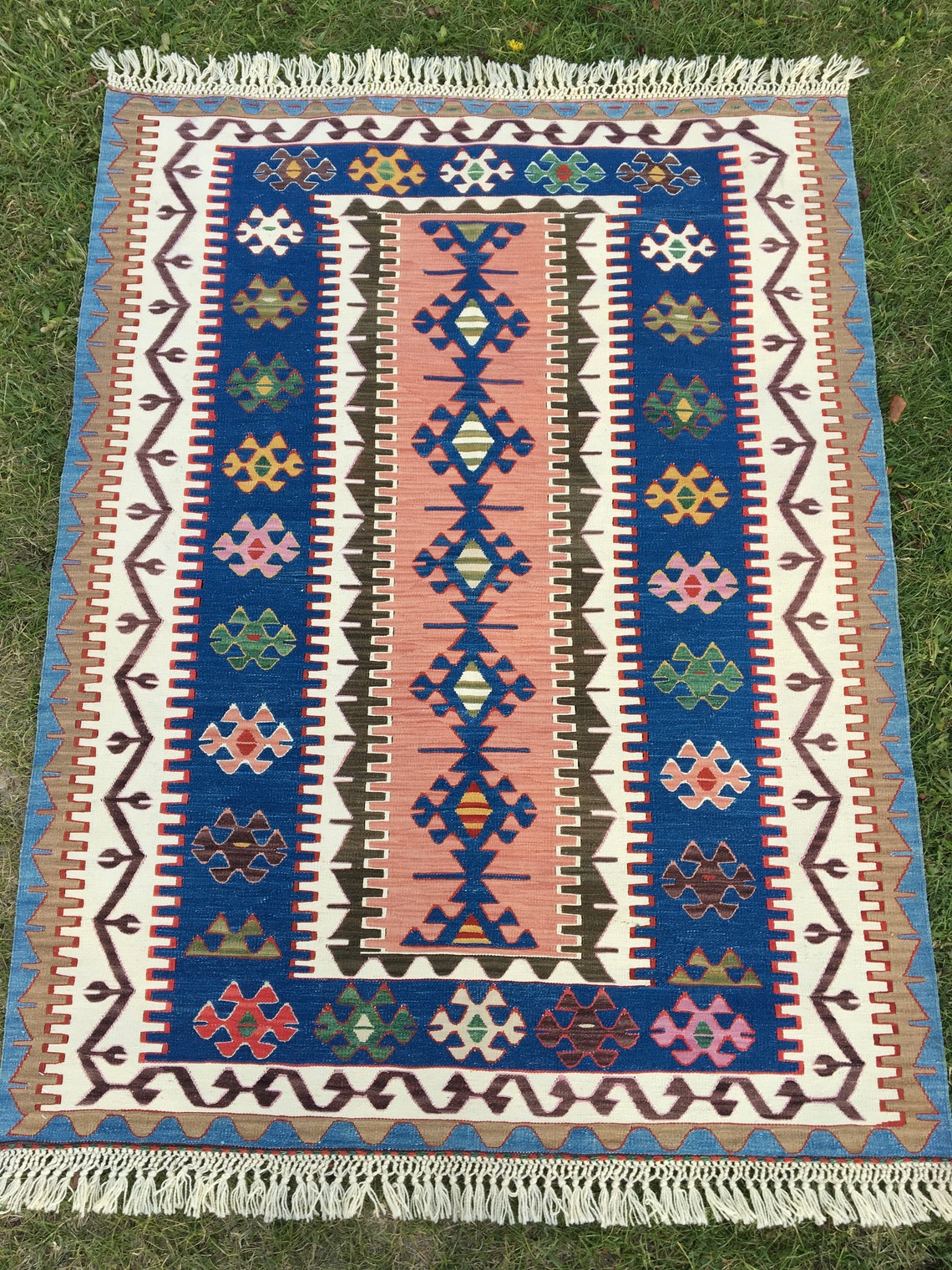 Oriental Unique Home Decor Oushak Rug Bohemian Rug Kitchen Etsy