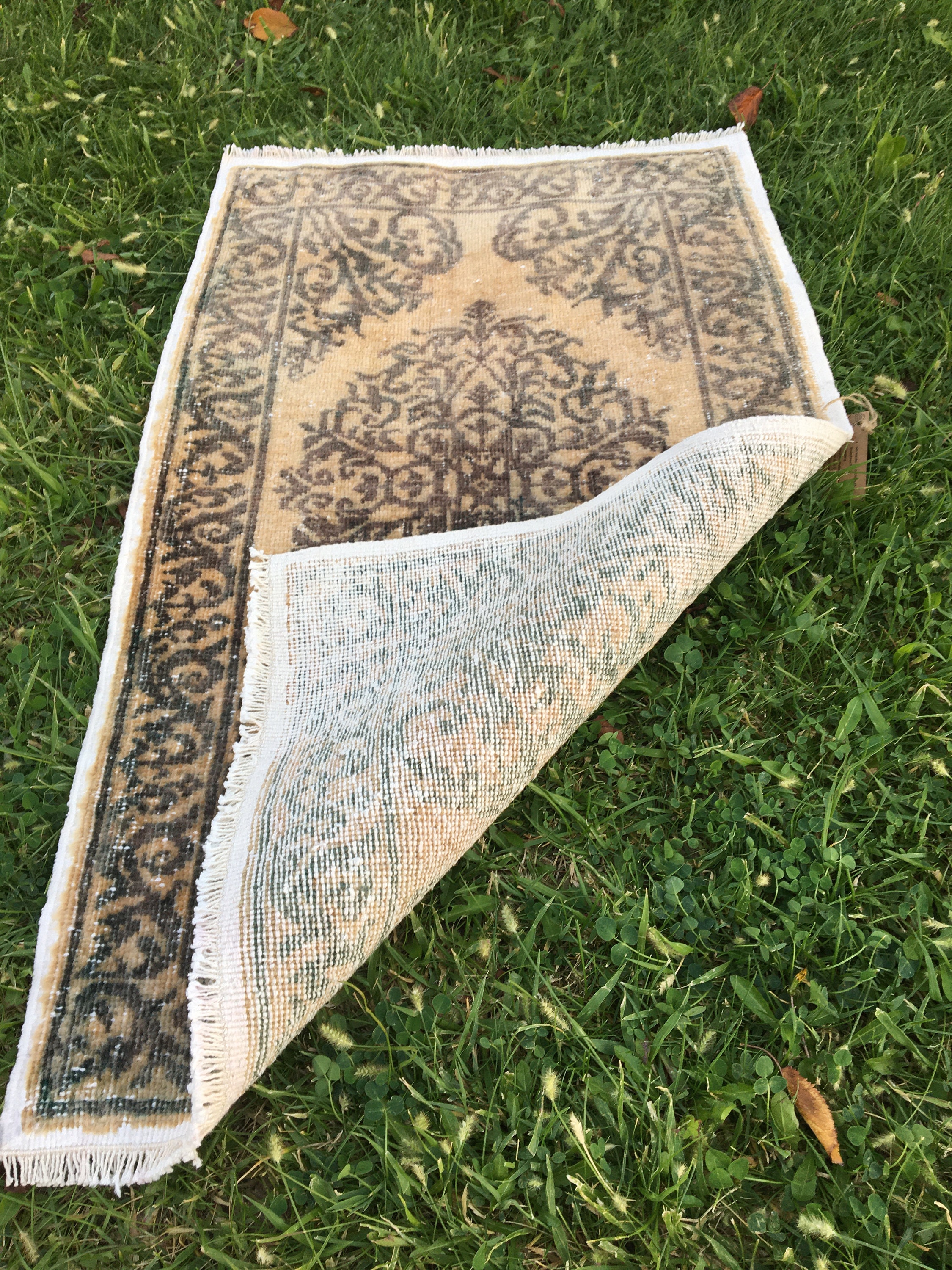 Hand Woven Rug Small Rug Hand Knotted Rug Vintage Rug Etsy