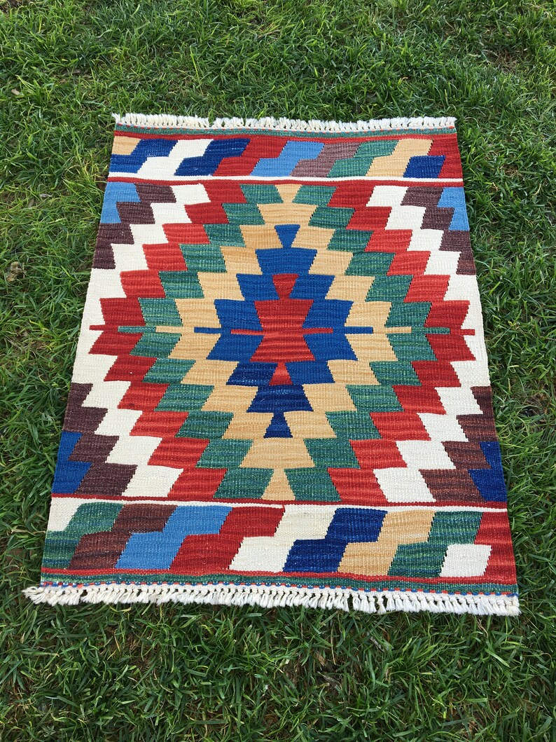 Decorative Kilim Wall Hanging Rugs Turkish Area Rug Home Etsy
