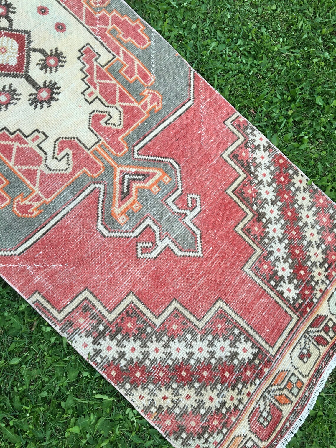 Hand Knotted Red Runner Rug Kitchen Rugs Runner Vintage Etsy