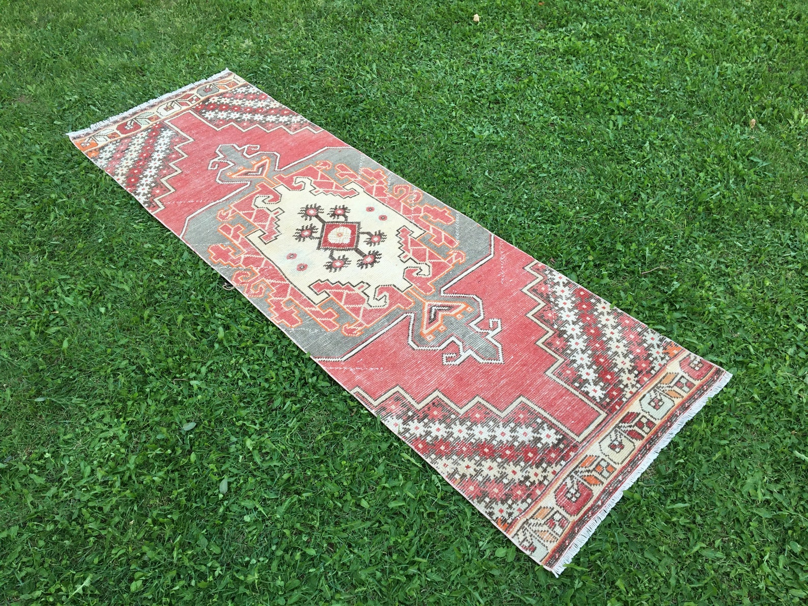 Hand Knotted Red Runner Rug Kitchen Rugs Runner Vintage Etsy