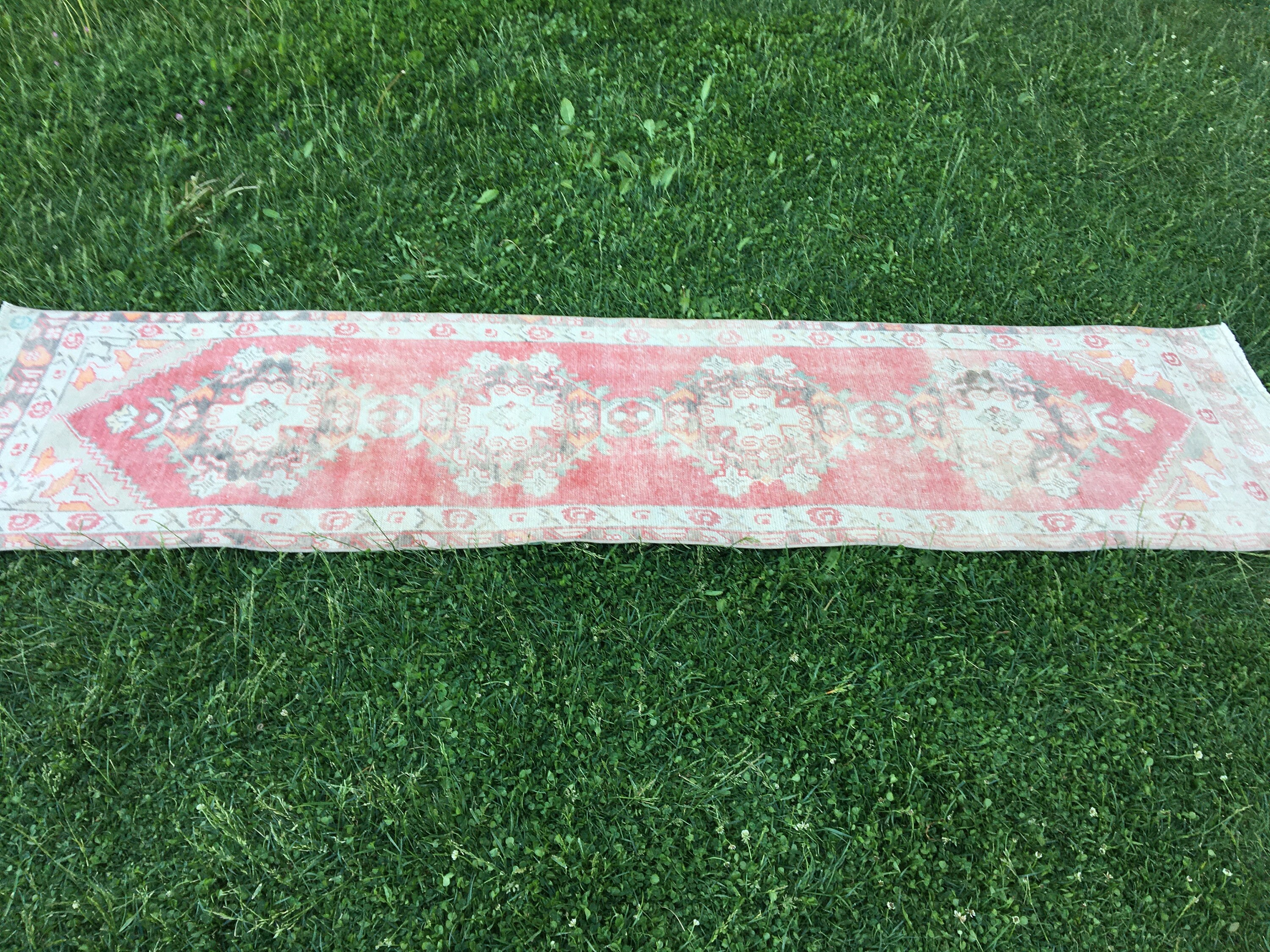 Vintage Oriental Runner Rug Turkish Runner Rug Oushak Runner Etsy UK