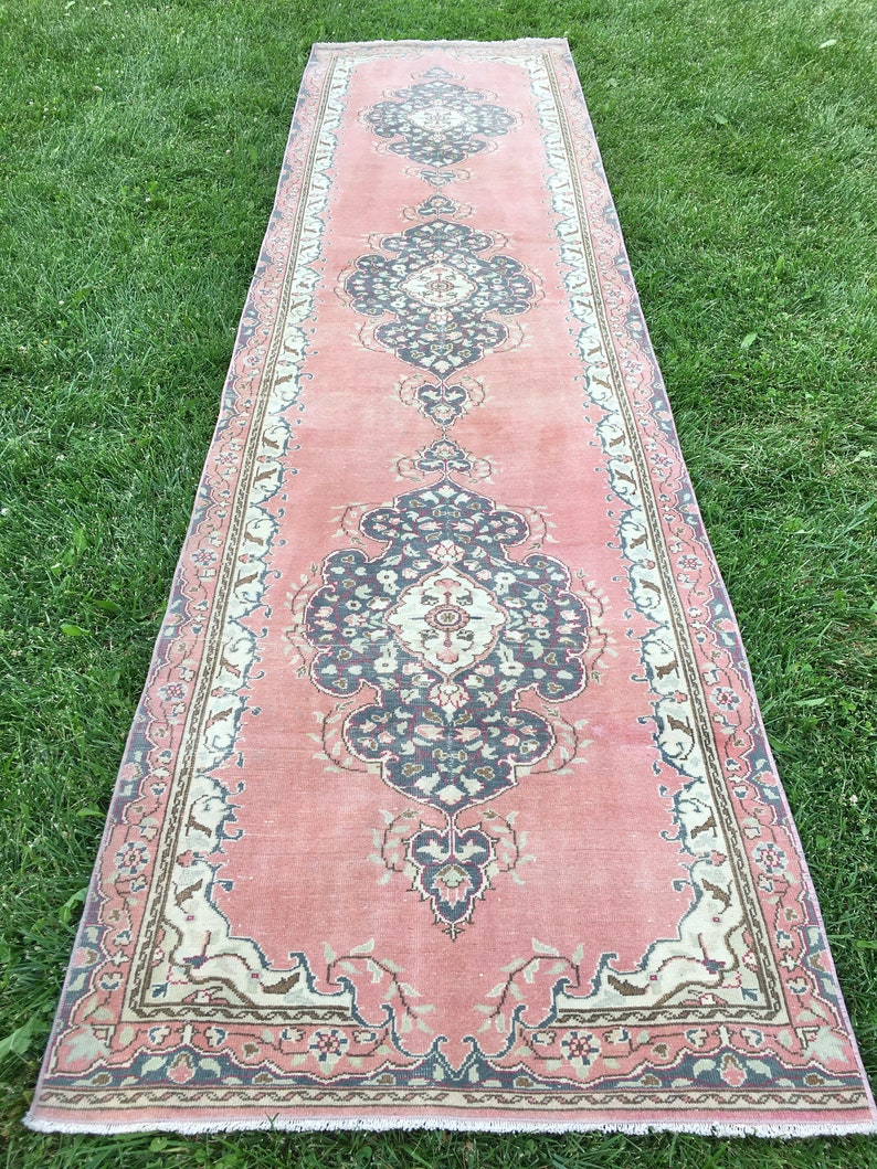 Kitchen Runner Rug Vintage Turkish Rug Runner Distressed Etsy