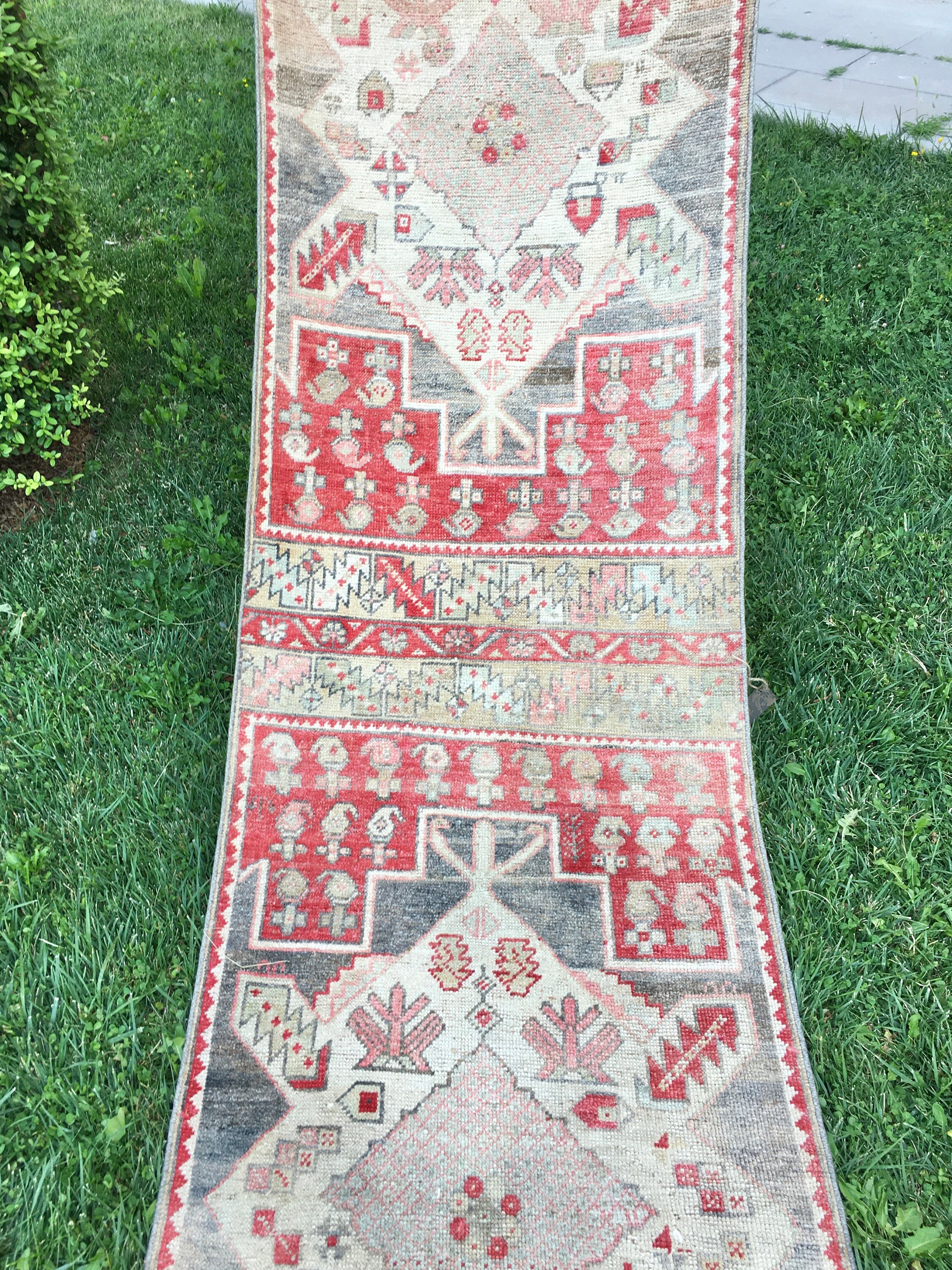 Runner Rug Coral Color Runner Rug 25x10 Ft Turkish Etsy UK