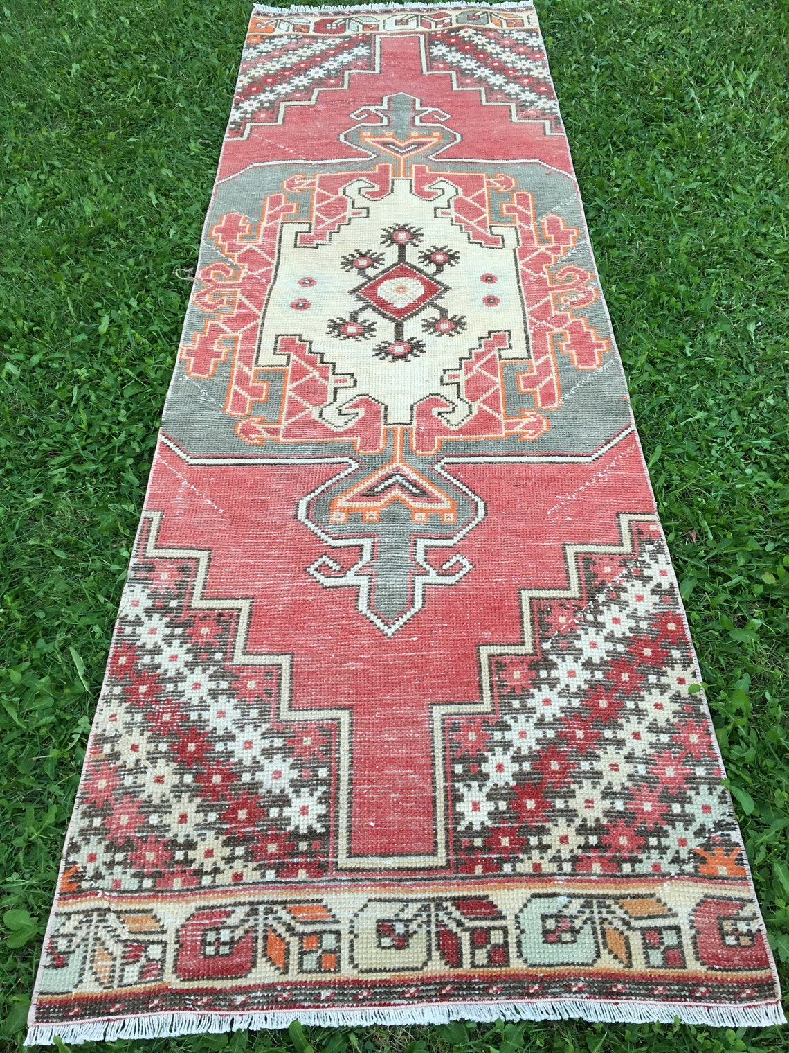 Hand Knotted Red Runner Rug Kitchen Rugs Runner Vintage Etsy