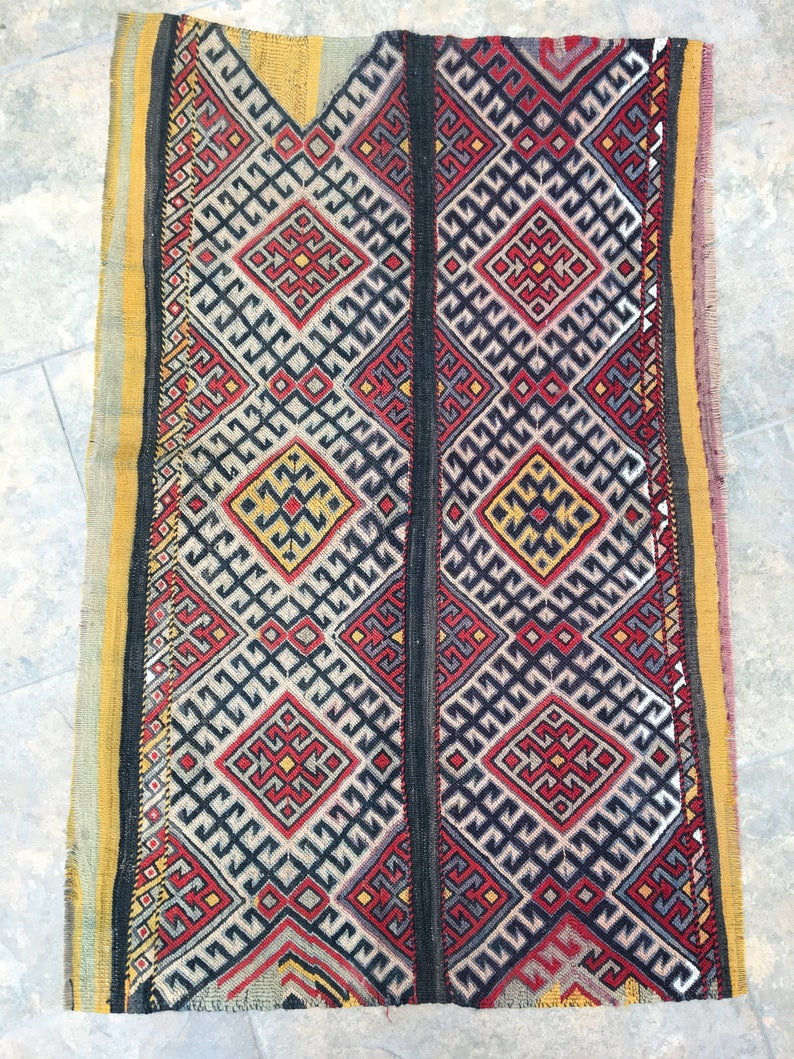 Sumak Kilim Rug Bohemian Kilim Rug Oriental Rug 2\u201969\u2019\u2019x4\u201917\u2019\u2019 ft Free Shiping Turkish Rug Embroidery Rug Oushak Rug Vintage Kilim Rug