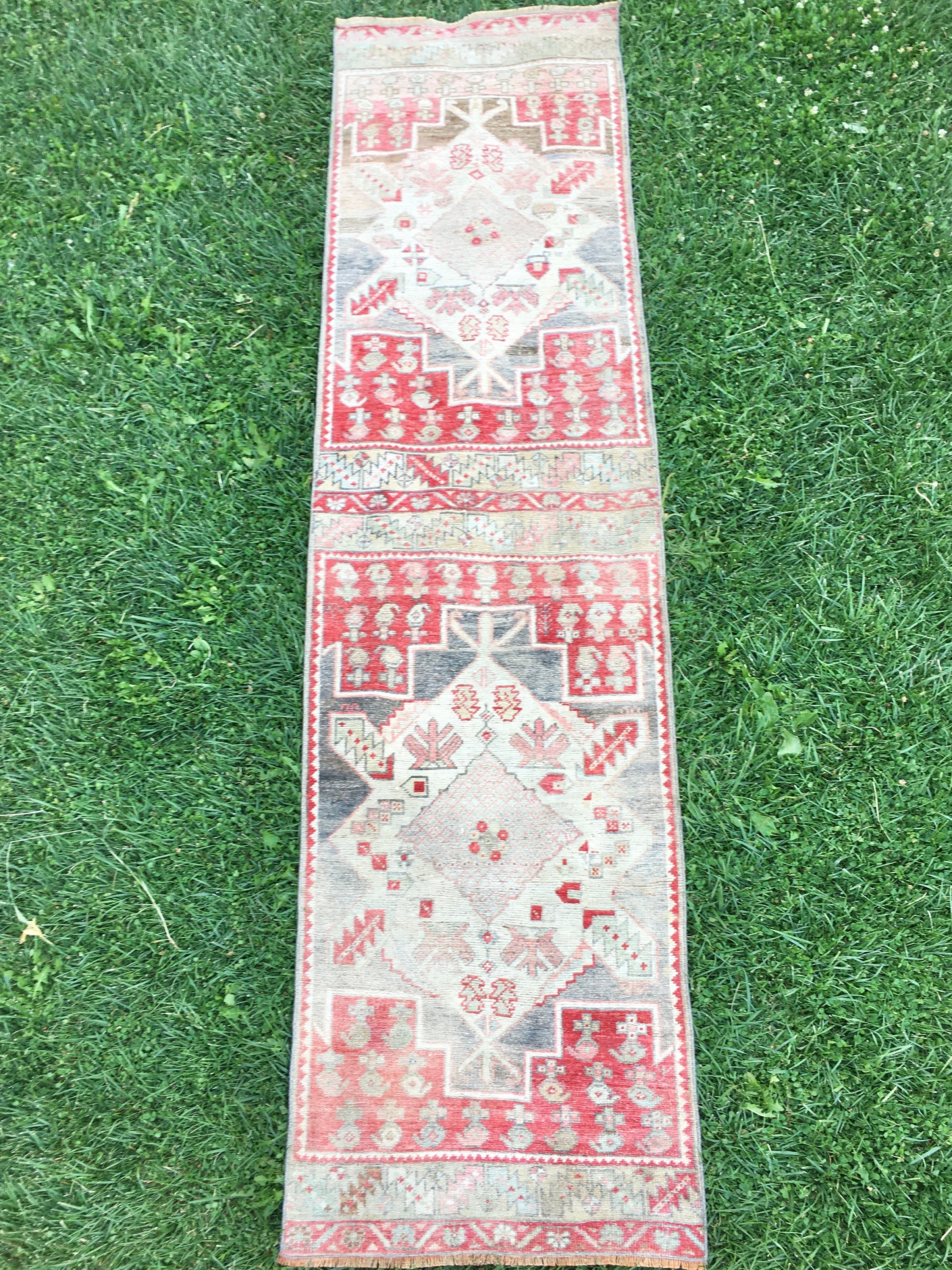 Runner Rug Coral Color Runner Rug 25x10 Ft Turkish Etsy UK