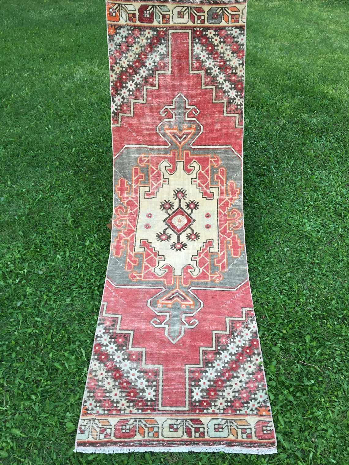 Hand Knotted Red Runner Rug Kitchen Rugs Runner Vintage Etsy