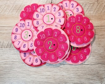 Learning flowers / learning aid / math / aids for multiplication *small 1 x 1* times one *