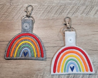 Llavero, arcoiris, arcoiris *bordado*