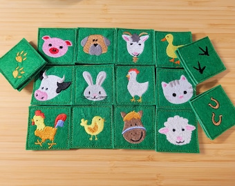 Memory / travel game / felt game / thinking game *Farm*