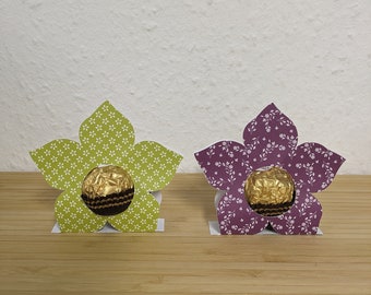 Flower, plotter flower, flower for filling, chocolate packaging, chocolate holder, candy holder *flower*