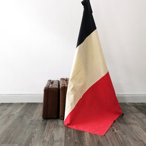 Large, antique flag, German Empire, Emperor Wilhelm II, facade, around 1900/1910